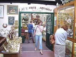 Part of the exhibition area in the Afonwen Craft and Antique Centre